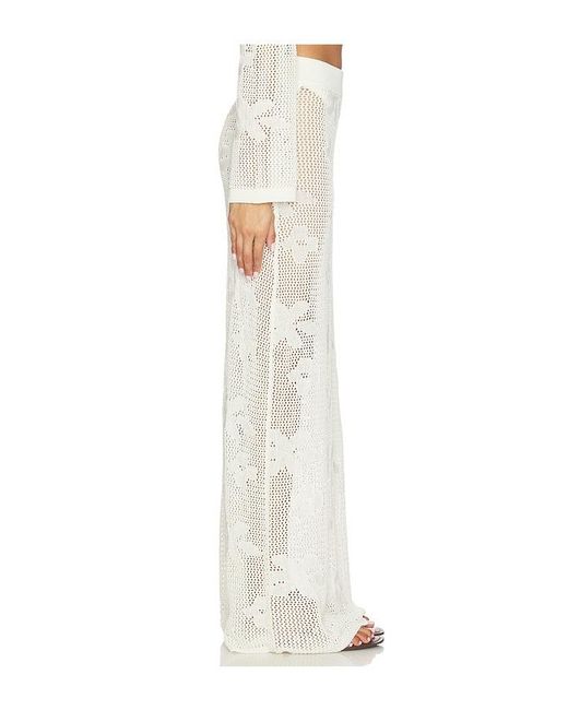 SNDY'S White Terra Maxi Skirt