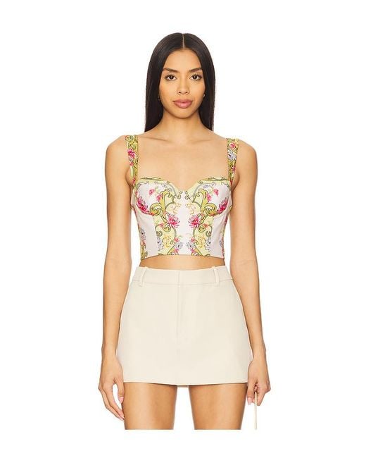 Agua Bendita White Bustier-Top