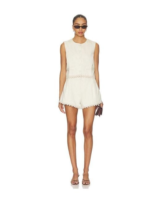 Amanda Uprichard White X Revolve Lucky Shorts