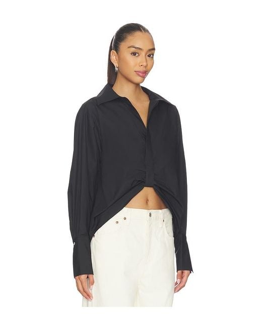 Hevron Blue Paola Top