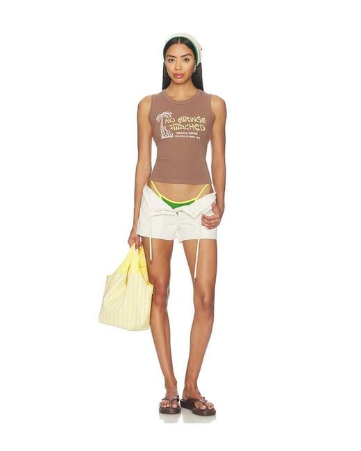 Daydreamer Multicolor No Strings Attached Shrunken Tank Top