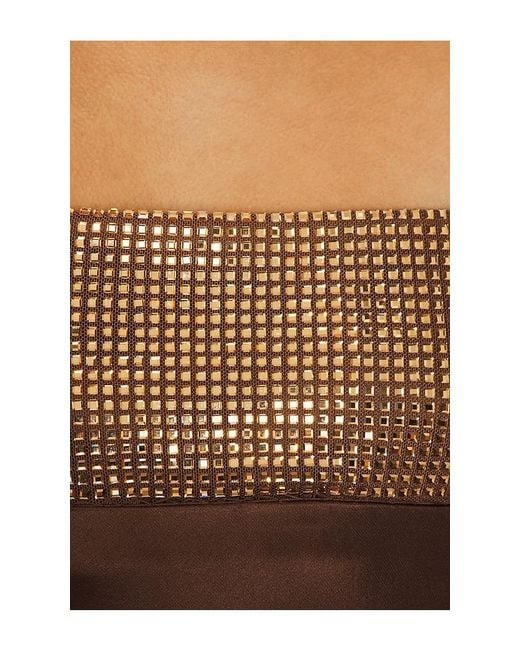 retroféte Brown Graziella Embellished Dress