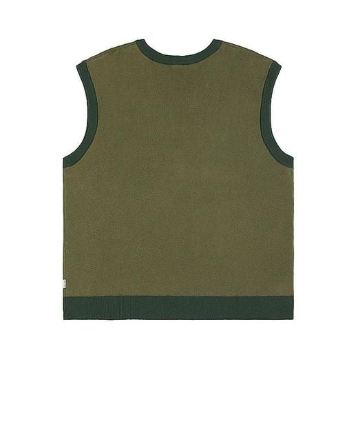 KROST Green Palm Tree Sweater Vest for men