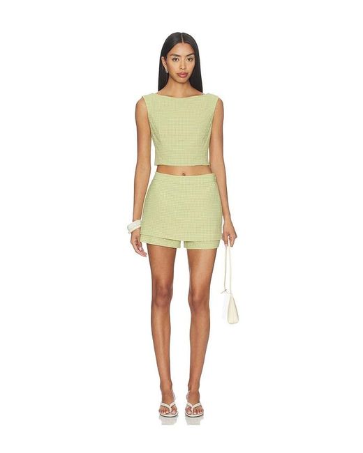 Line & Dot Green Shea Top