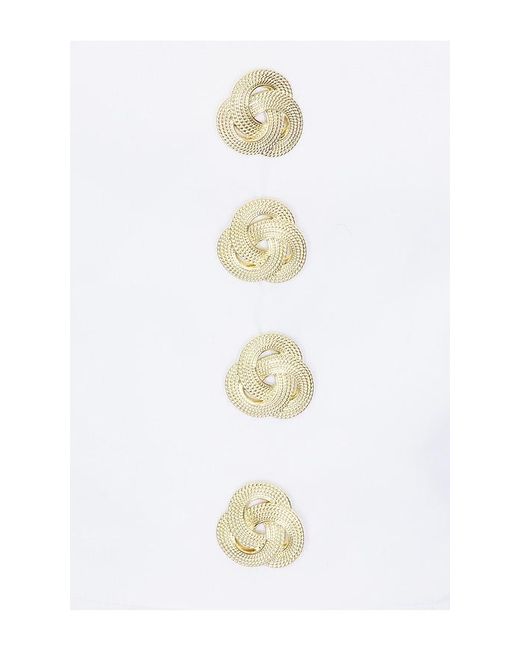 Nadine Merabi White Annabelle Dress