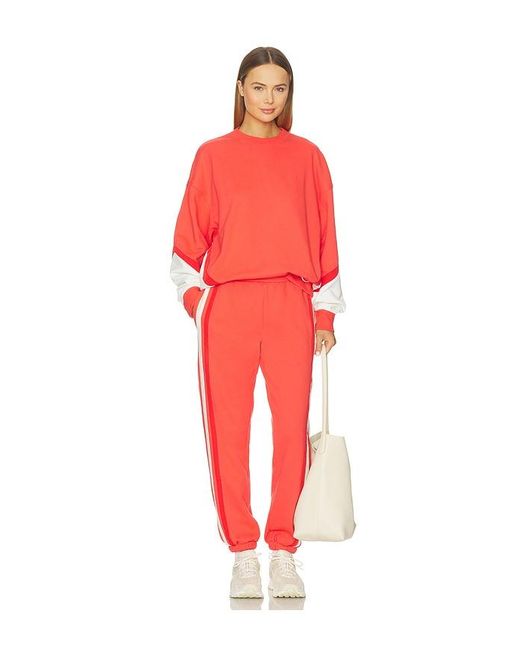 Araminta James Red Splice Sweatshirt