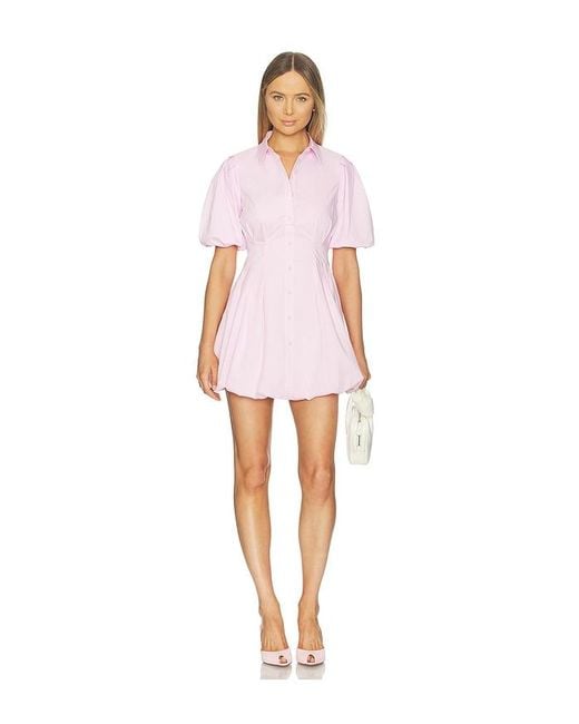 Jonathan Simkhai Multicolor Cleo Balloon Pintuck Mini Dress