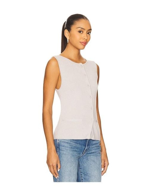 Lovers + Friends White Terra Vest