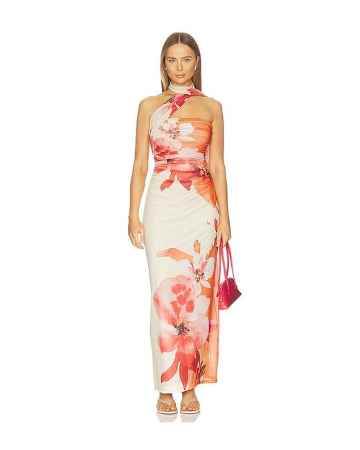 Especia White Mai-Tai Long Dress