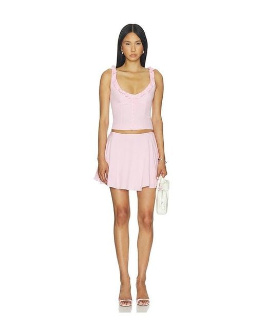 MAJORELLE Pink Celia Top