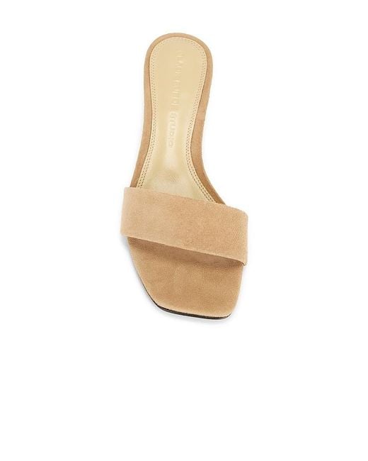 Black Suede Studio White Avery 35 Mule