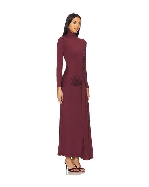 Bardot Red Alix Maxi Tie Front Dress