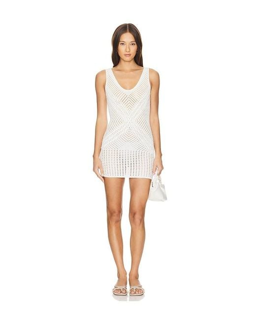 Tularosa White Morgana Sleeveless Dress