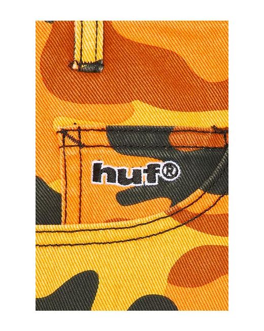 Huf Yellow Kinda Loose Double Knee Camo Short for men