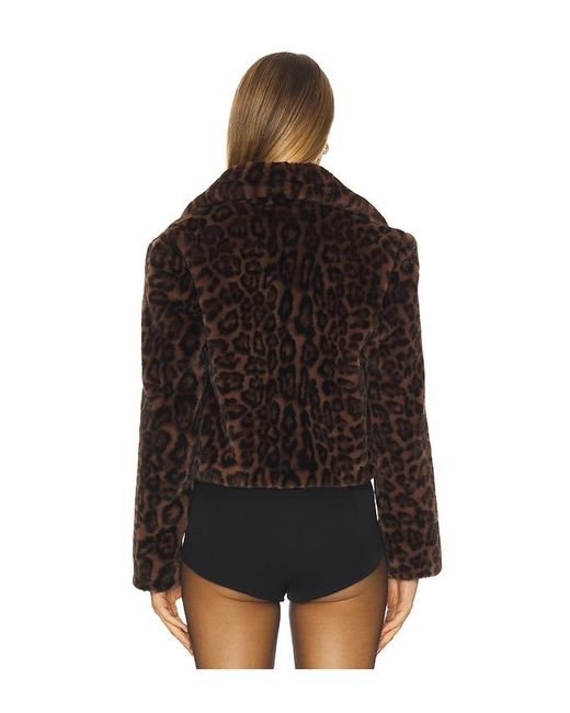 MILLY Black Arya Faux Fur Jacket