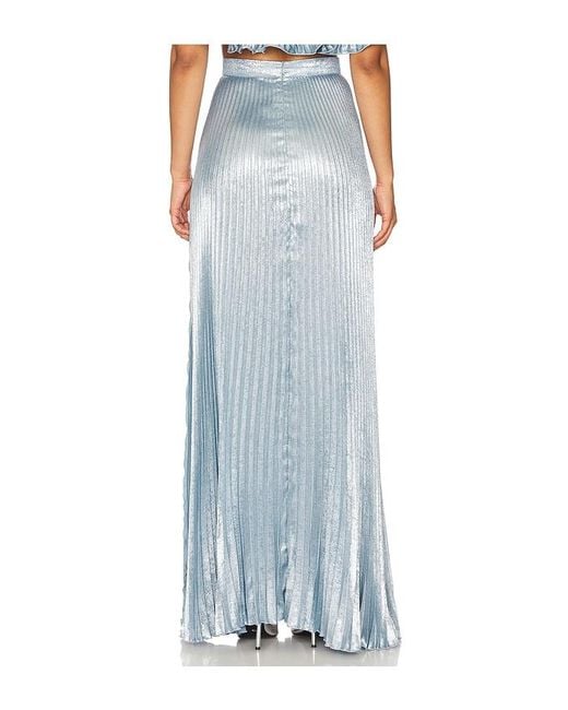 L'idée Blue Gala Split Skirt