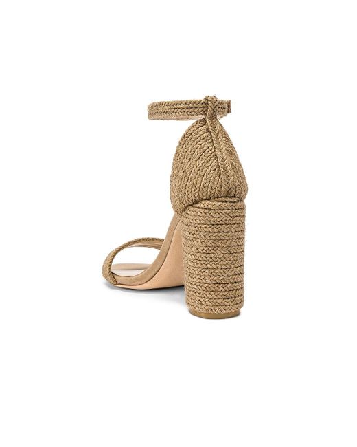 RAYE Leather Bliss Heel in Natural | Lyst