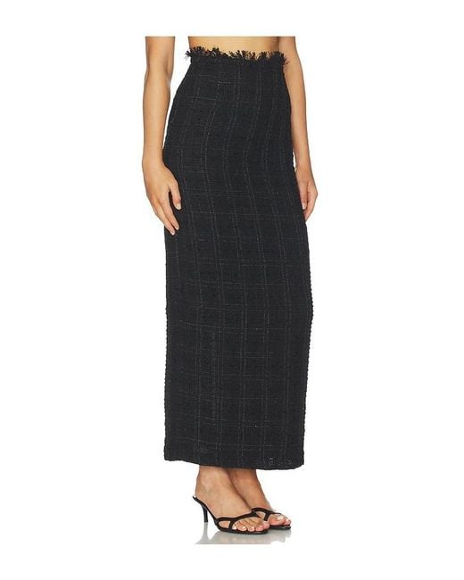 Kimberly Taylor Black Column Skirt