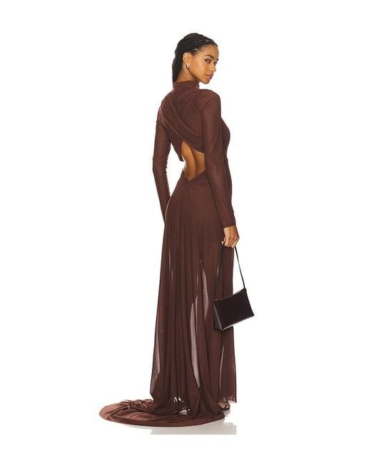 Mariandree Gaitan Brown Michelle Dress