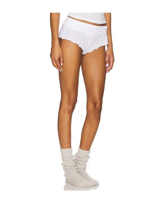 Negative Underwear White Whipped Mini Short