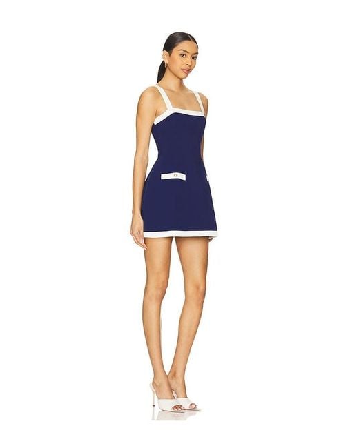 Amanda Uprichard Blue Martini Skort Romper