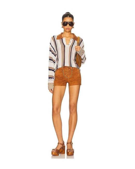Siedres Orange Ira Top