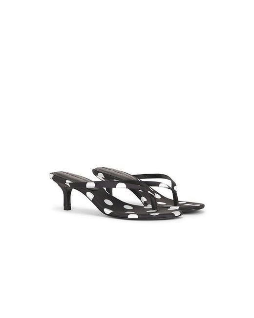 Black Suede Studio White Tash 50 Mule
