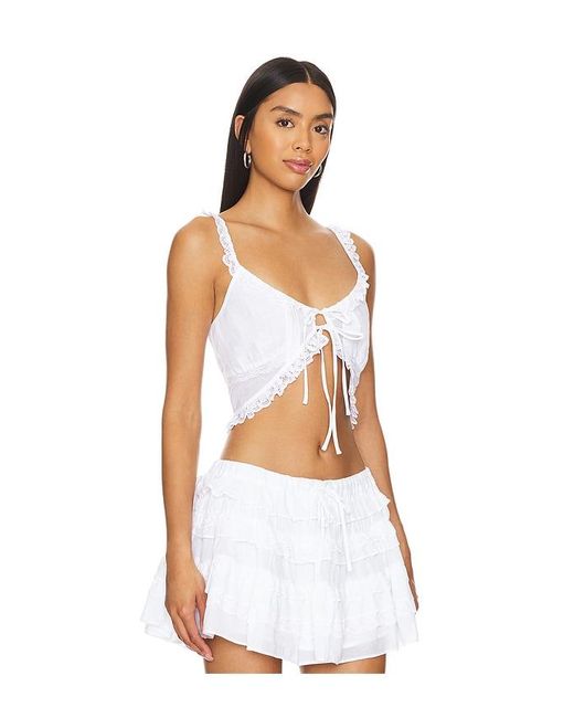 MAJORELLE White Ashlen Top