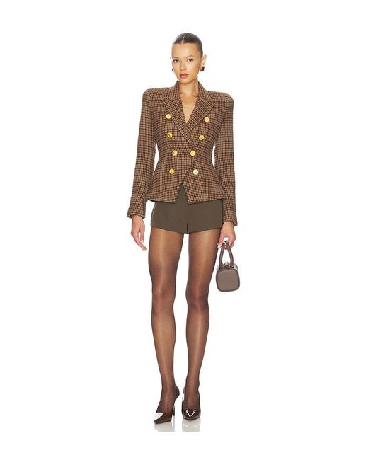 L'Agence Brown Bethany Structured Blazer