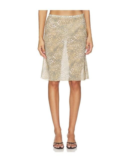 Lioness Natural Shoreline Midi Skirt