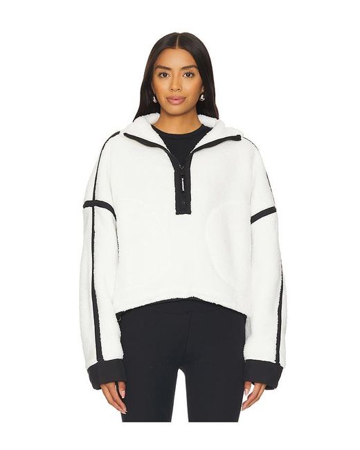 Free People White X Fp Movement Mountain High 1/2 Zip