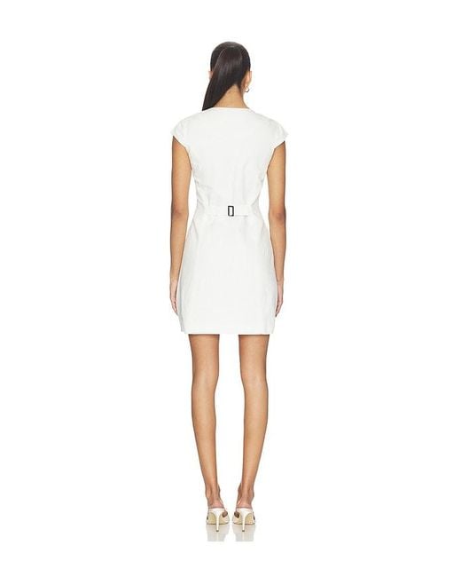 ALIGNE White Jennie Linen Mix Dress