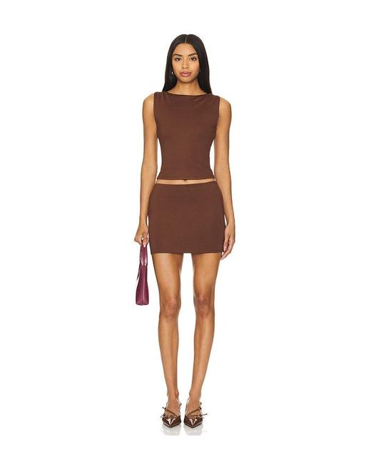 Lovers + Friends Brown Lainey Top