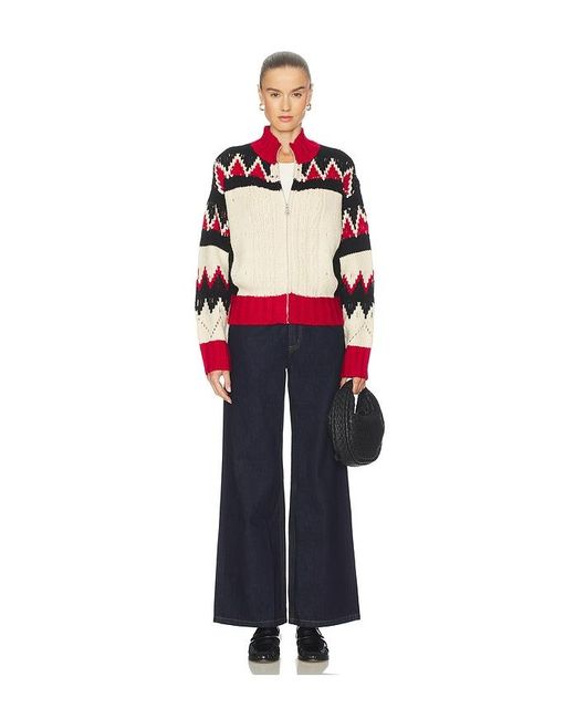 Steve Madden Red Averia Sweater Jacket