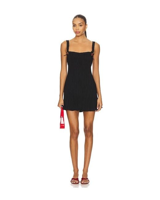 GUIZIO Black Kleid Penelope