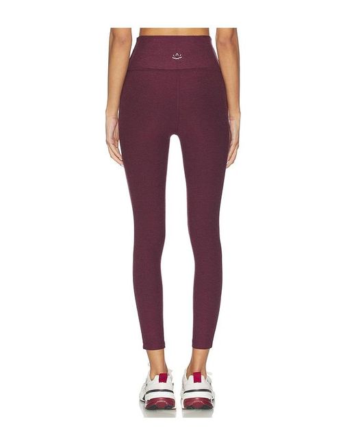 Beyond Yoga Red Spacedye Ready Midi Legging