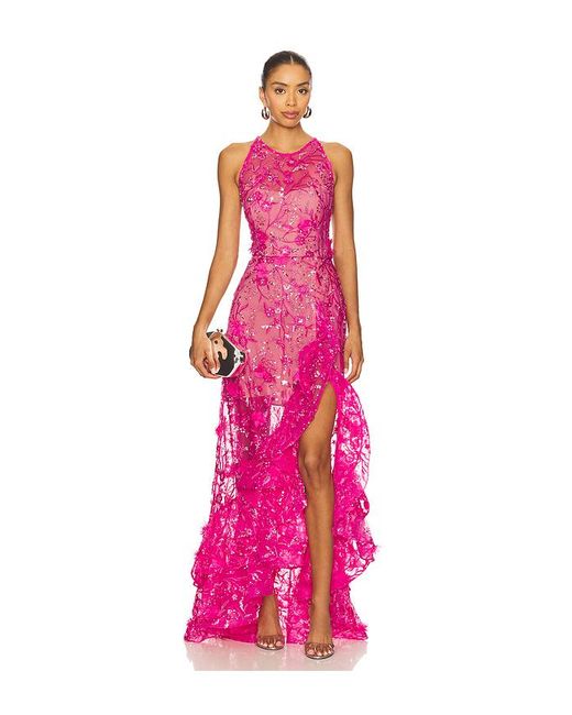 Bronx and Banco Pink X Revolve Sicilia Sequin Maxi Dress