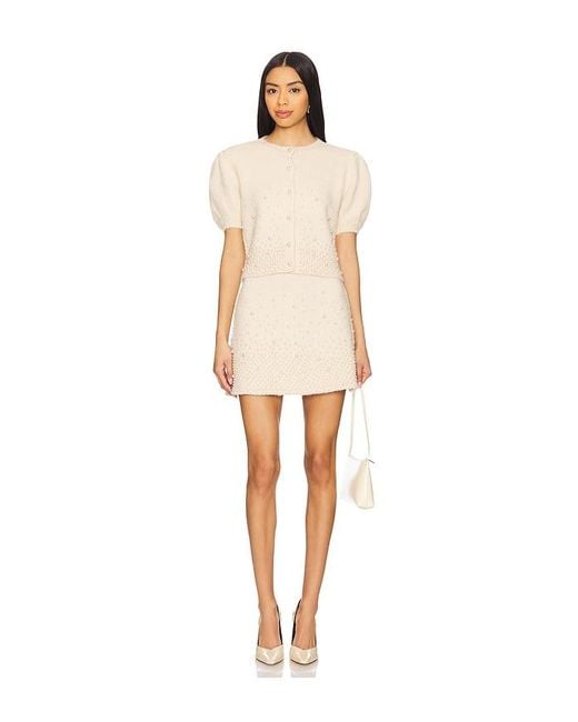 Astr White Joly Skirt