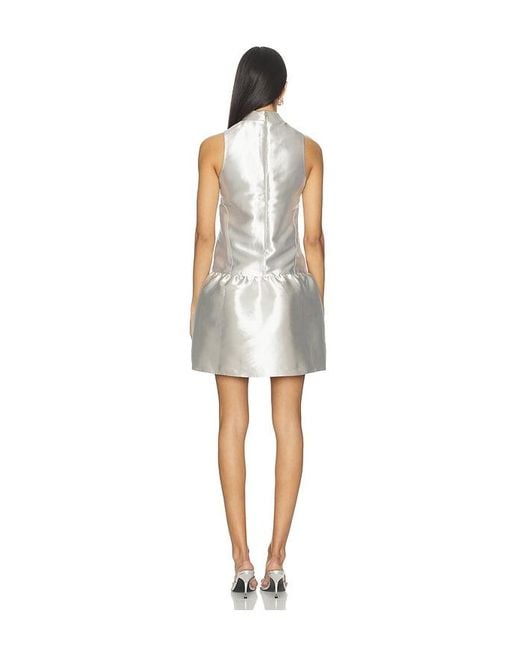 ALIGNE White Blaze Satin Mini Dress