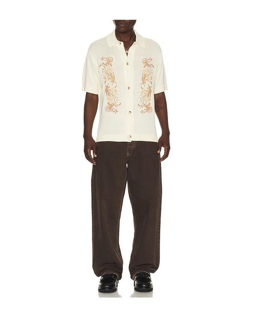 Central Park West Resort-Shirt Anderson in Natural für Herren