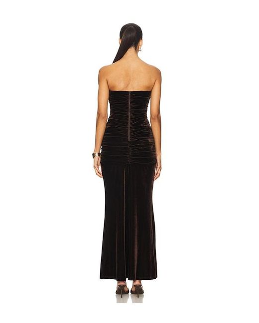 Bardot Black Elvira Velvet Maxi Dress