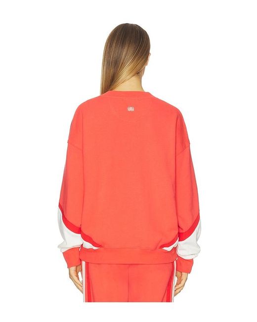 Araminta James Red Splice Sweatshirt