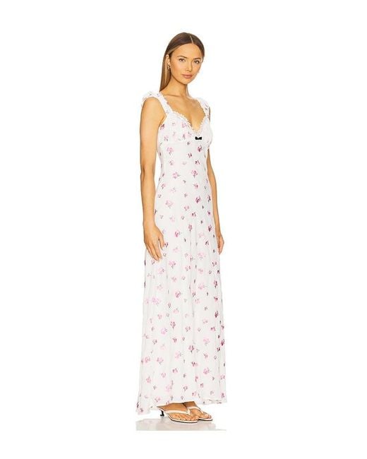 For Love & Lemons White Emmaline Maxi Dress