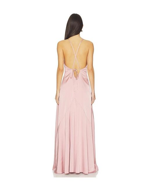 Lovers + Friends Pink Gaia Gown