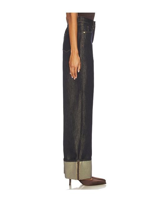 Blank NYC Black Cuffed Wide Leg Jeans