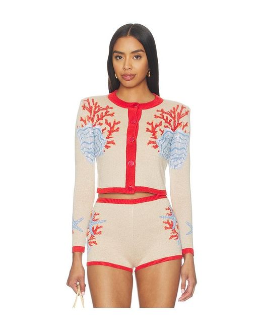 retroféte Red Aralyn Knit Cardigan
