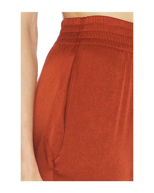 Atlein Red High Waist Bootcut Pants