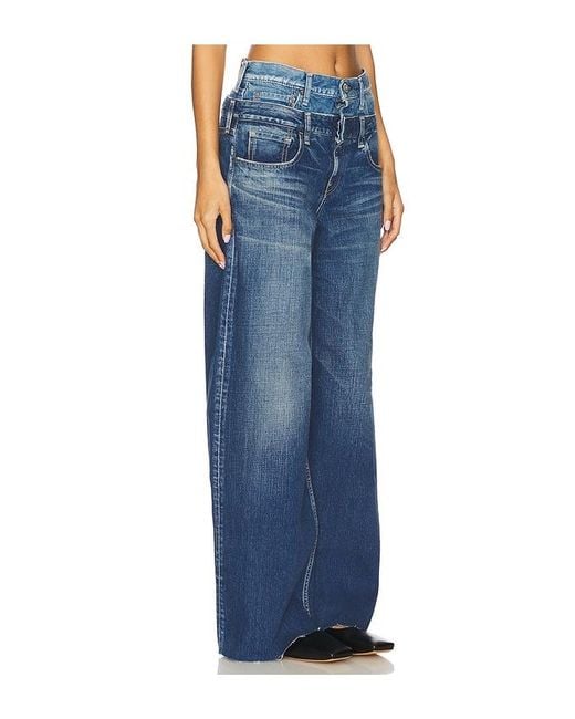 Moussy Blue Bogota Double Belt Jeans