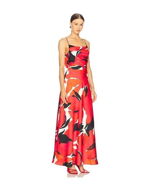 AMUR Red Alyina Gown
