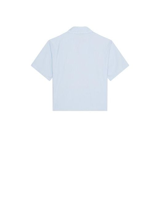 House Of Sunny White Seersucker Box Fit Shirt for men